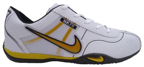 Tênis Nike Fit Branco e Amarelo MOD:10255 [1° Linha]