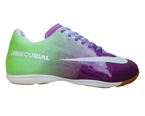 Tênis Futsal Nike Mercurial Vortex Roxo e Verde MOD:71335 [1