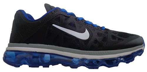 Tênis Nike Air Max 2011 Preto e Azul Royal MOD:10448