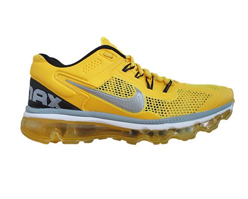 Tênis Nike Air Max 2013 Amarelo e Prata MOD:10770