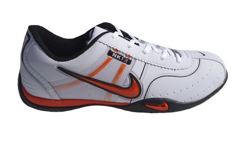 Tênis Nike Fit Branco e Laranja MOD:10098 [1 Linha]