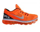 Tênis Nike Air Max 2013 Laranja e Prata MOD:10748