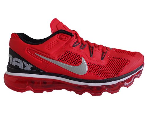 Tênis Nike Air Max 2013 Vermelho e Prata MOD:10750